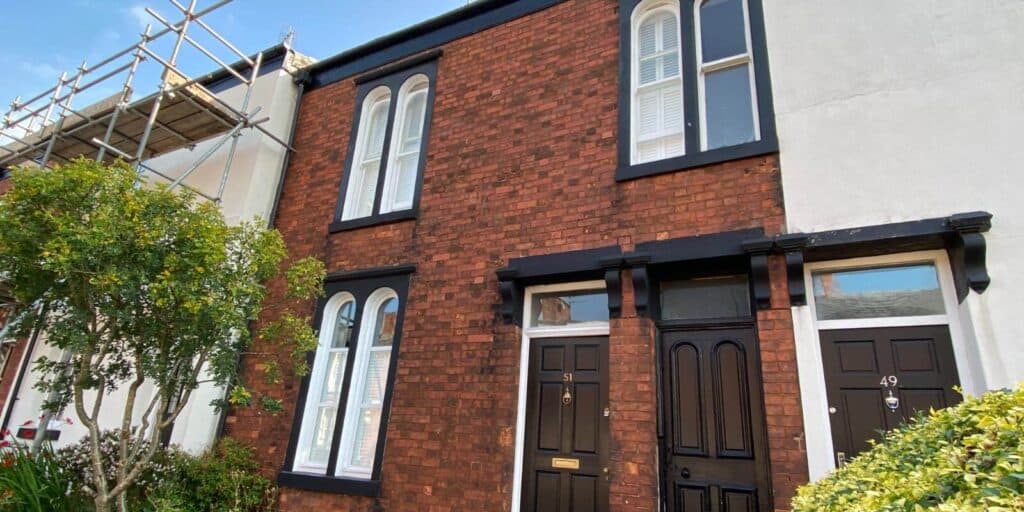 Chemically Cleaning and repointed of a Mid-Terrace property in the center of Macclesfield