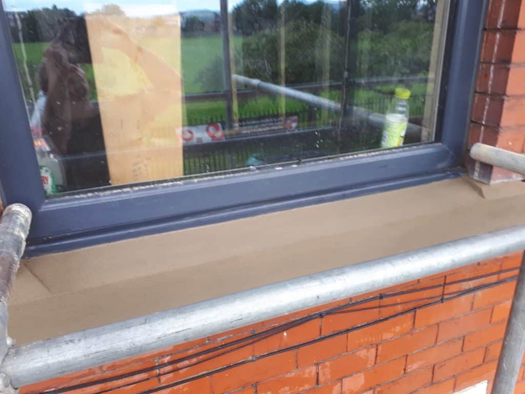 Window sill repair and replacement work by Cheshire Pointing