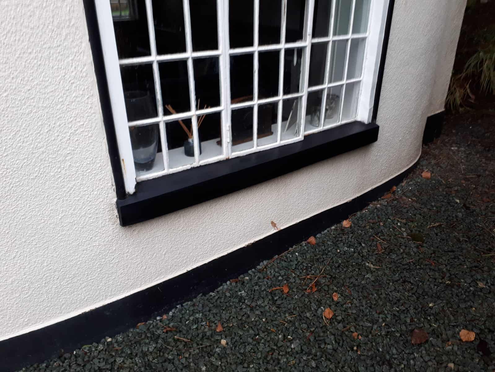 Completed gothic window sill repair